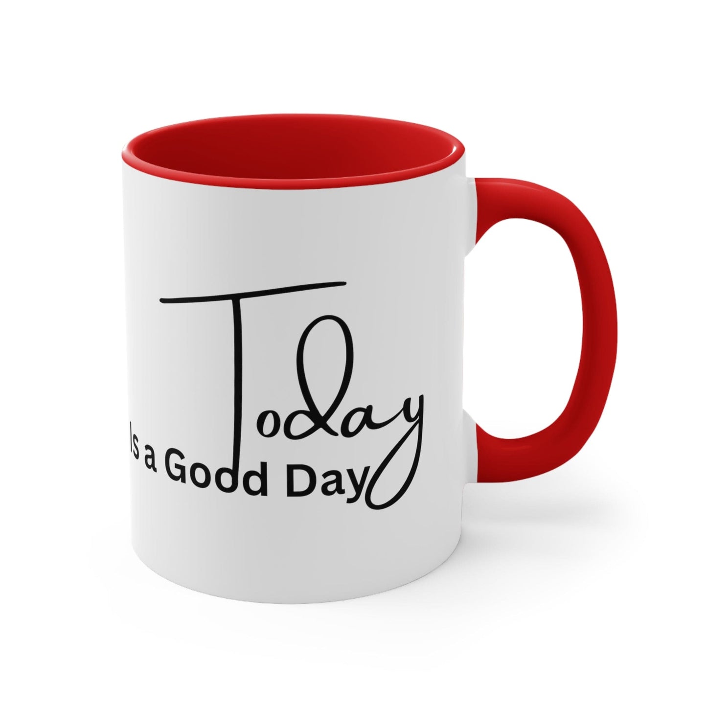 Ceramic Mug 11oz Today is a Good Day Black Illustration