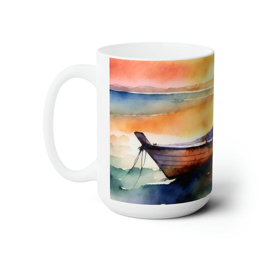 Ceramic Mug 15oz - the Peace of God - Everlasting River Illustration